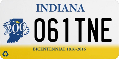 IN license plate 061TNE