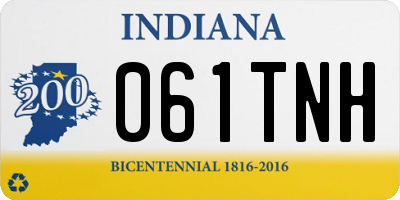 IN license plate 061TNH