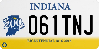 IN license plate 061TNJ