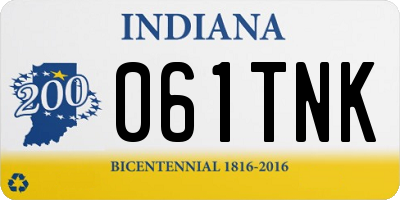 IN license plate 061TNK