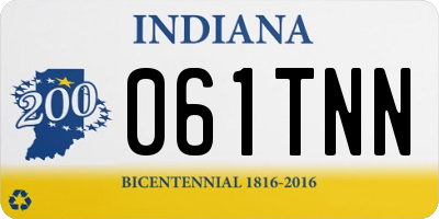 IN license plate 061TNN