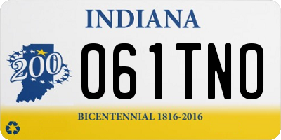 IN license plate 061TNO