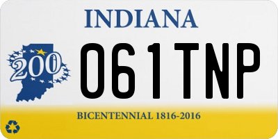 IN license plate 061TNP