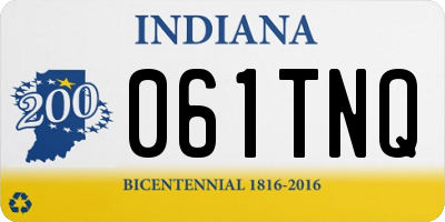 IN license plate 061TNQ