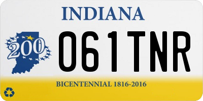 IN license plate 061TNR