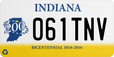 IN license plate 061TNV