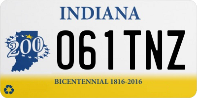 IN license plate 061TNZ