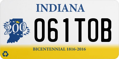 IN license plate 061TOB