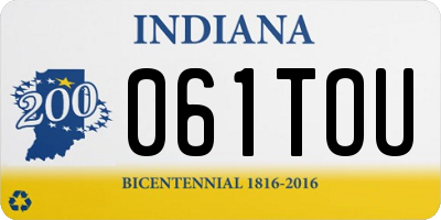 IN license plate 061TOU