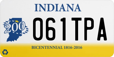 IN license plate 061TPA