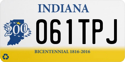 IN license plate 061TPJ