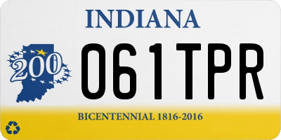 IN license plate 061TPR