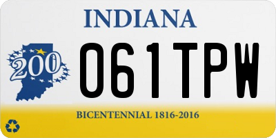 IN license plate 061TPW