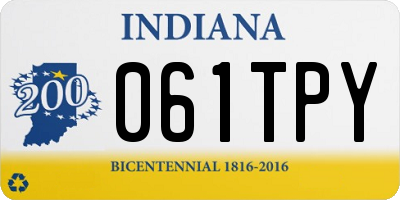 IN license plate 061TPY