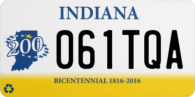 IN license plate 061TQA