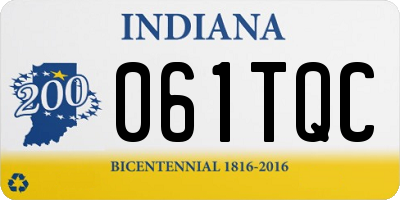 IN license plate 061TQC