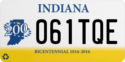 IN license plate 061TQE
