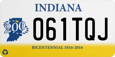 IN license plate 061TQJ