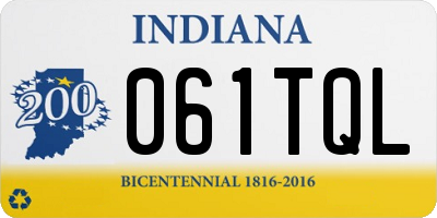 IN license plate 061TQL