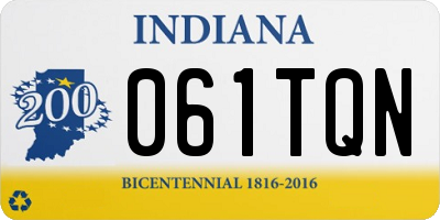 IN license plate 061TQN
