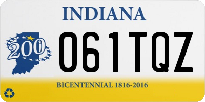 IN license plate 061TQZ