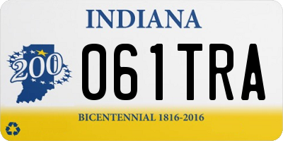 IN license plate 061TRA
