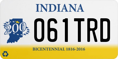 IN license plate 061TRD