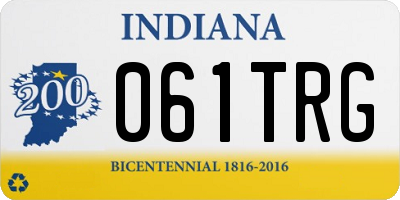 IN license plate 061TRG