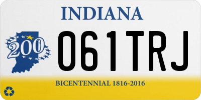 IN license plate 061TRJ