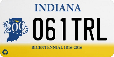IN license plate 061TRL