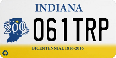 IN license plate 061TRP