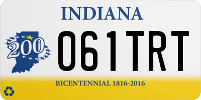 IN license plate 061TRT