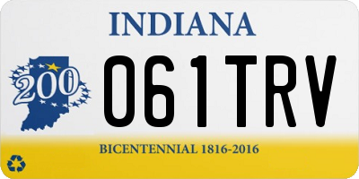 IN license plate 061TRV