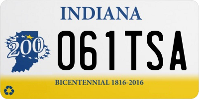 IN license plate 061TSA
