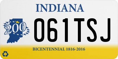 IN license plate 061TSJ