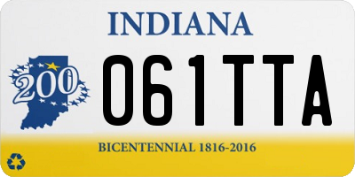 IN license plate 061TTA