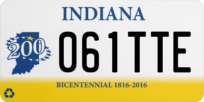 IN license plate 061TTE