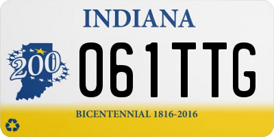 IN license plate 061TTG