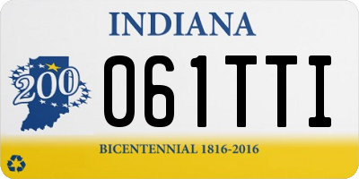 IN license plate 061TTI