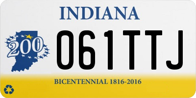 IN license plate 061TTJ