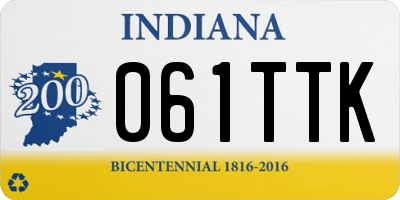 IN license plate 061TTK