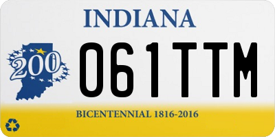IN license plate 061TTM
