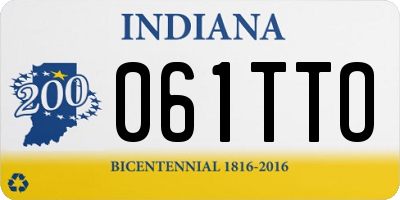 IN license plate 061TTO