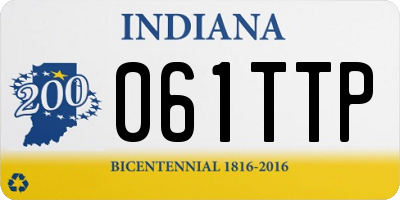 IN license plate 061TTP