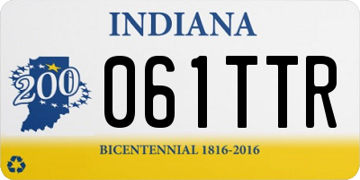IN license plate 061TTR