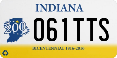 IN license plate 061TTS