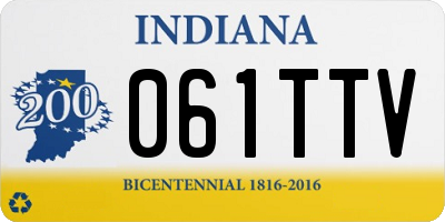IN license plate 061TTV