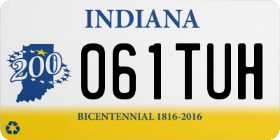 IN license plate 061TUH