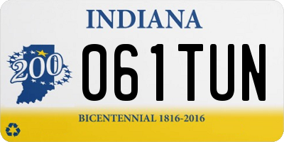 IN license plate 061TUN