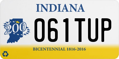 IN license plate 061TUP